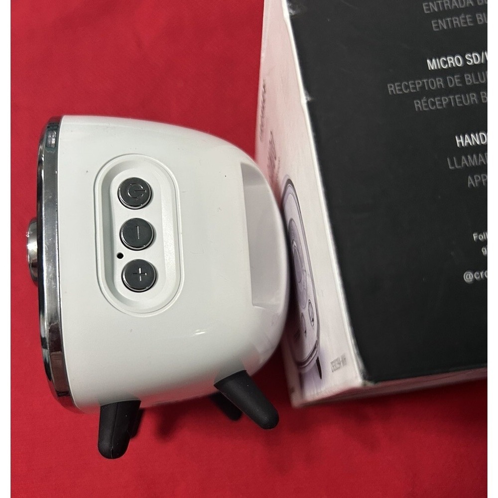 Crosley CR3039A- WH Retro Style Rondo Bluetooth Speaker White - New - Picture 7 of 8